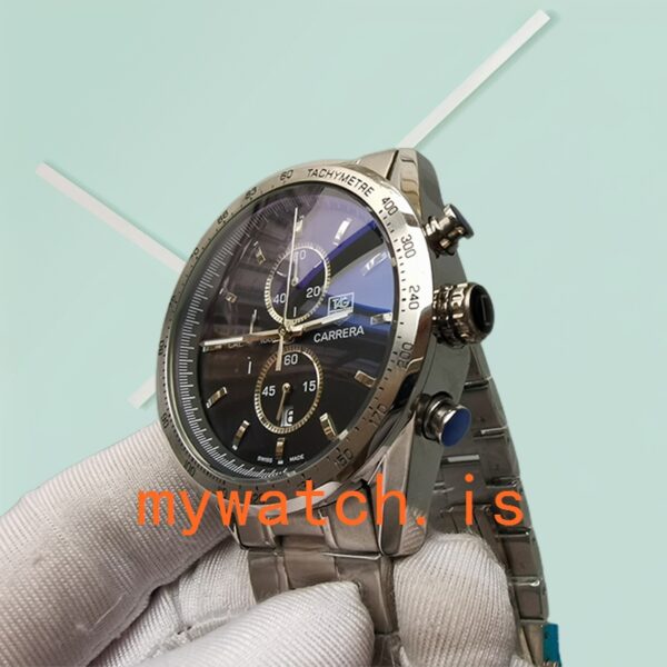 Tag Heuer Carrera 43mm Men's CarreraBKSB005 Japanese Quartz Bracelet - Image 3