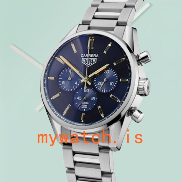 Tag Heuer Carrera Men CBK221B-002 43mm Blue Dial Quartz - Image 3