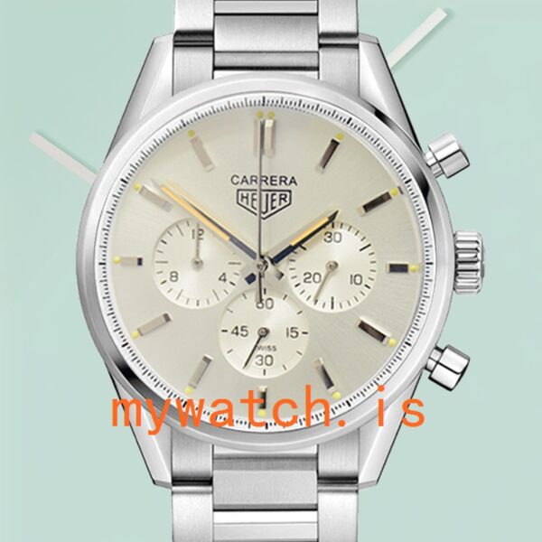 Tag Heuer Carrera Men 43mm CBK221B.FC6479-001 Silver-tone