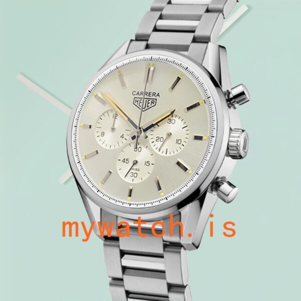 Tag Heuer Carrera Men 43mm CBK221B.FC6479-001 Silver-tone - Image 3