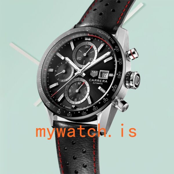 Tag Heuer Carrera 43mm Men CBM2110.FC6454 Leather Strap - Image 3