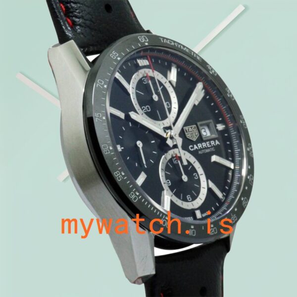 Tag Heuer Carrera 43mm Men CBM2110.FC6454 Leather Strap - Image 4