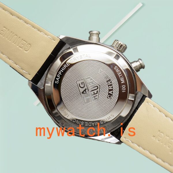 Tag Heuer Carrera CBN2010.BA0642-001 Men 43mm Quartz Leather Strap - Image 4