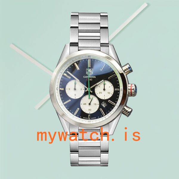 Tag Heuer Carrera 43mm Men CarreraBKSB-010 Black Dial Silver-tone - Image 2