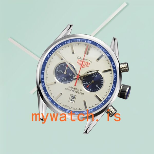 Tag Heuer Carrera Men CarreraWSB-009 43mm White Dial Stainless Steel - Image 3