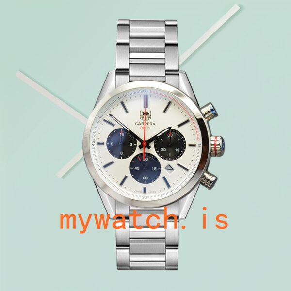 Tag Heuer Carrera Men 43mm CarreraWSB-013 Silver-tone - Image 2