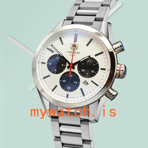 Tag Heuer Carrera Men 43mm CarreraWSB-013 Silver-tone - Image 3