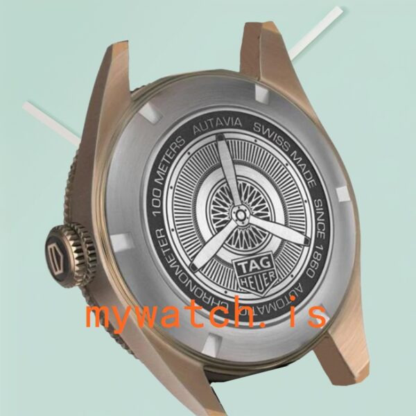 Tag Heuer Autavia Men 43mm WBE5190.FC8268-001 Leather Strap - Image 4