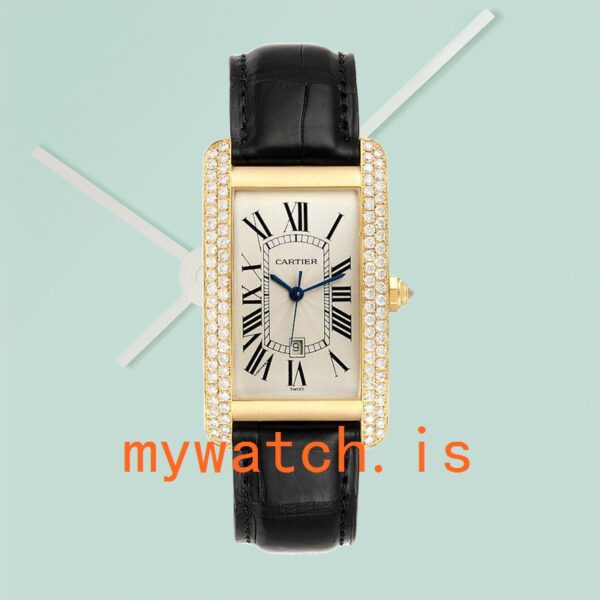 Cartier Tank Americaine WB702051 Unisex 27mm Stainless Steel - Image 2