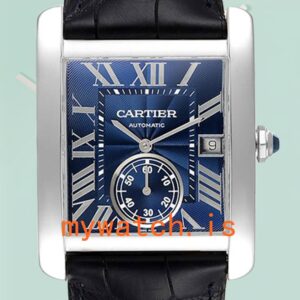 Cartier Tank MC 36mm Men's WSTA0010 Automatic Blue Dial